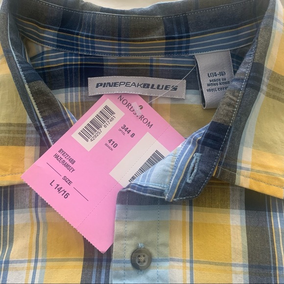 NWT Boys Plaid Button Down - Picture 3 of 7